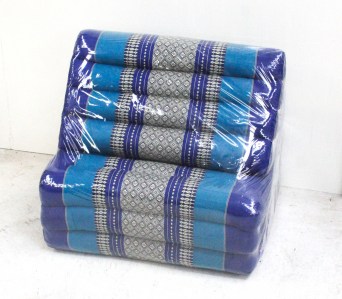 Kapok 3 Fold Triangle Cushion - Navy Blue